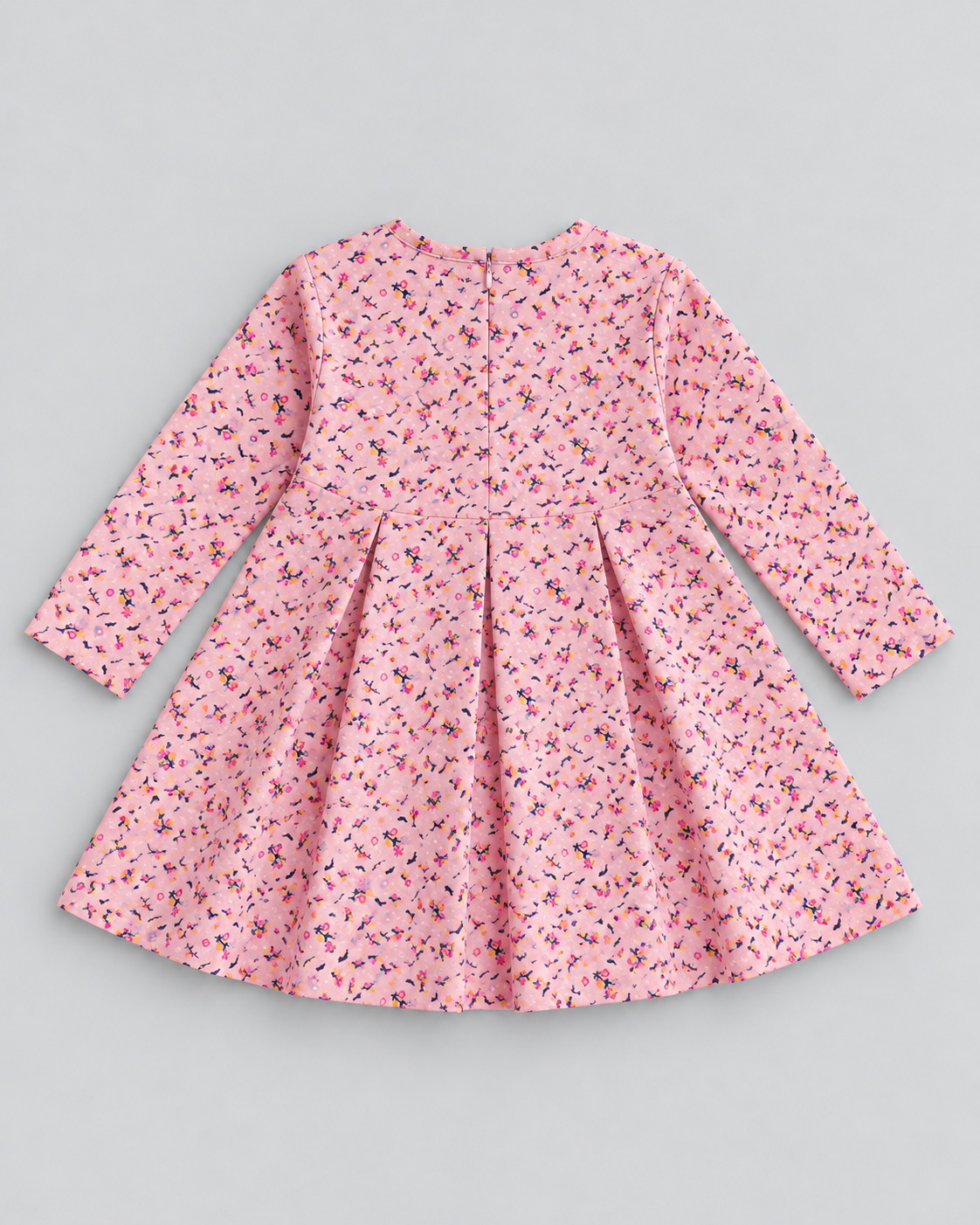 Girls’ Blush Pink Floral Printed Lawn 2-Piece Co-Ord Set