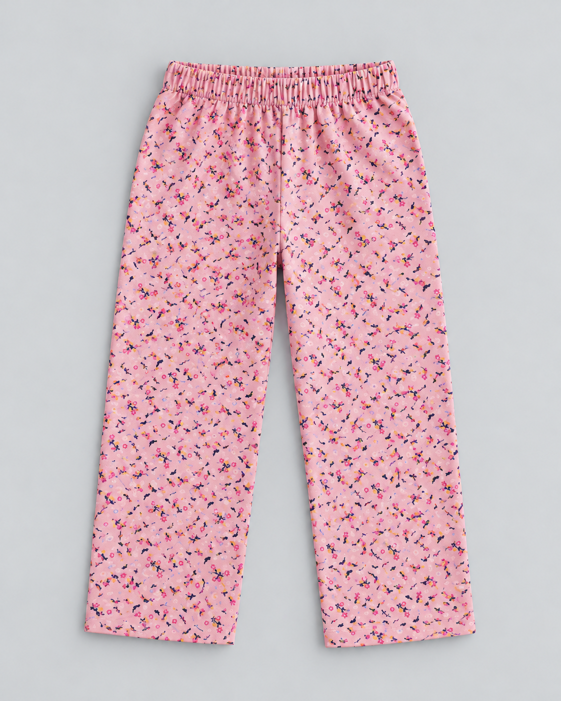 Girls’ Blush Pink Floral Printed Lawn 2-Piece Co-Ord Set