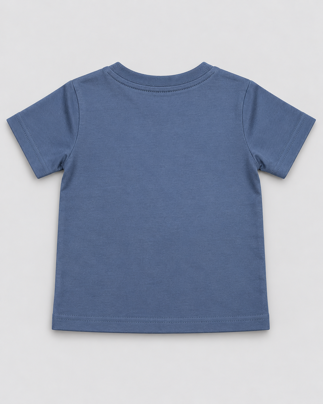 Boys’ Slate Blue “See You” Typography Graphic Half-Sleeve T-Shirt
