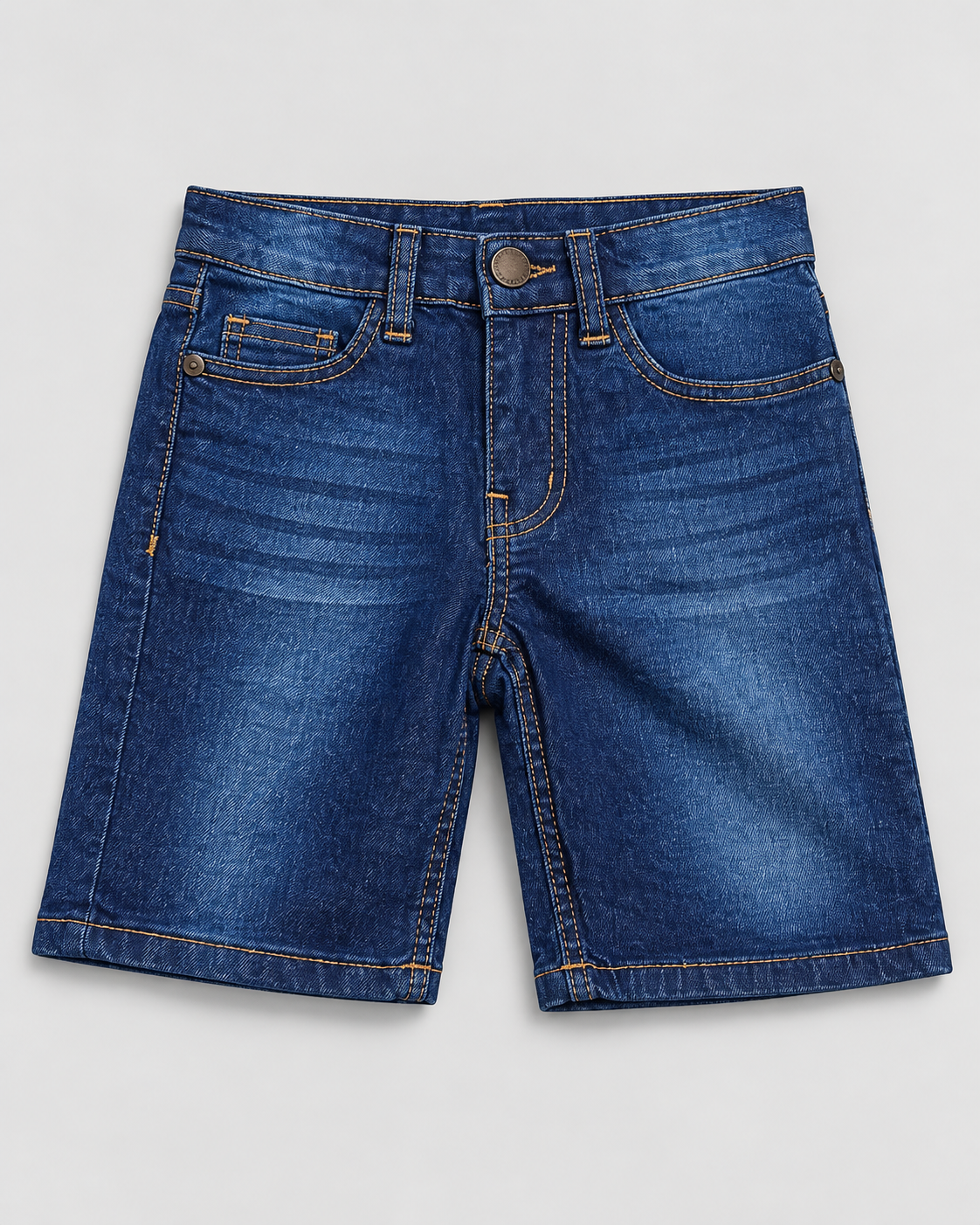 Boys’ Dark Blue Classic Washed Denim Shorts