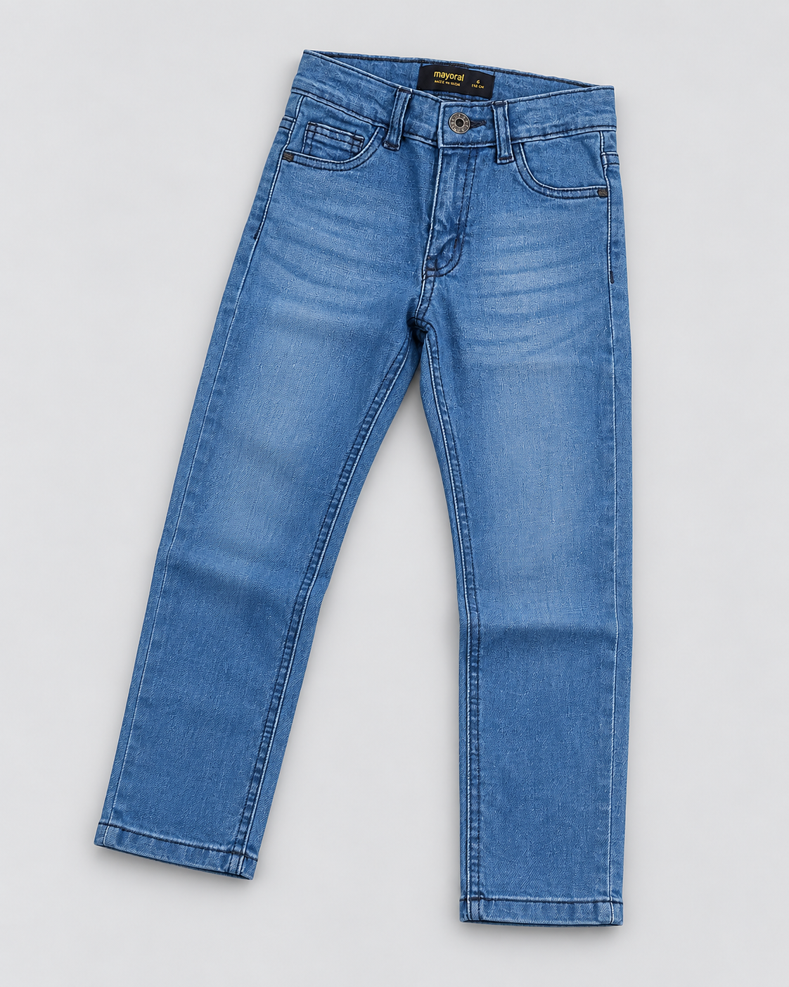Boys’ Light Blue Classic Straight-Leg Denim Jeans