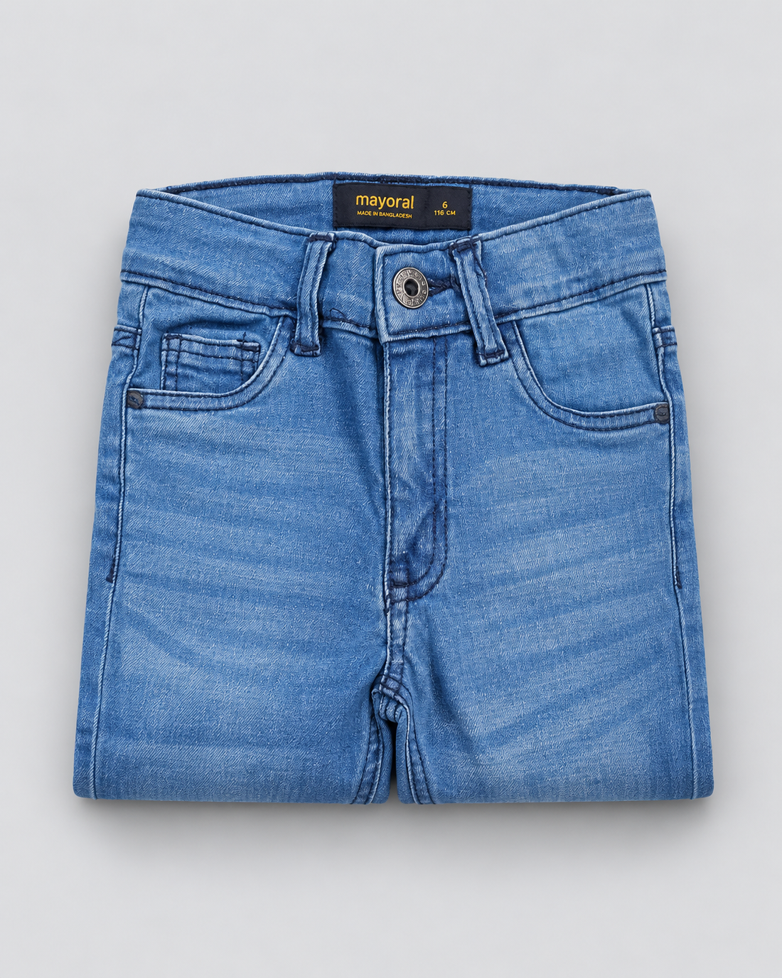 Boys’ Light Blue Classic Straight-Leg Denim Jeans