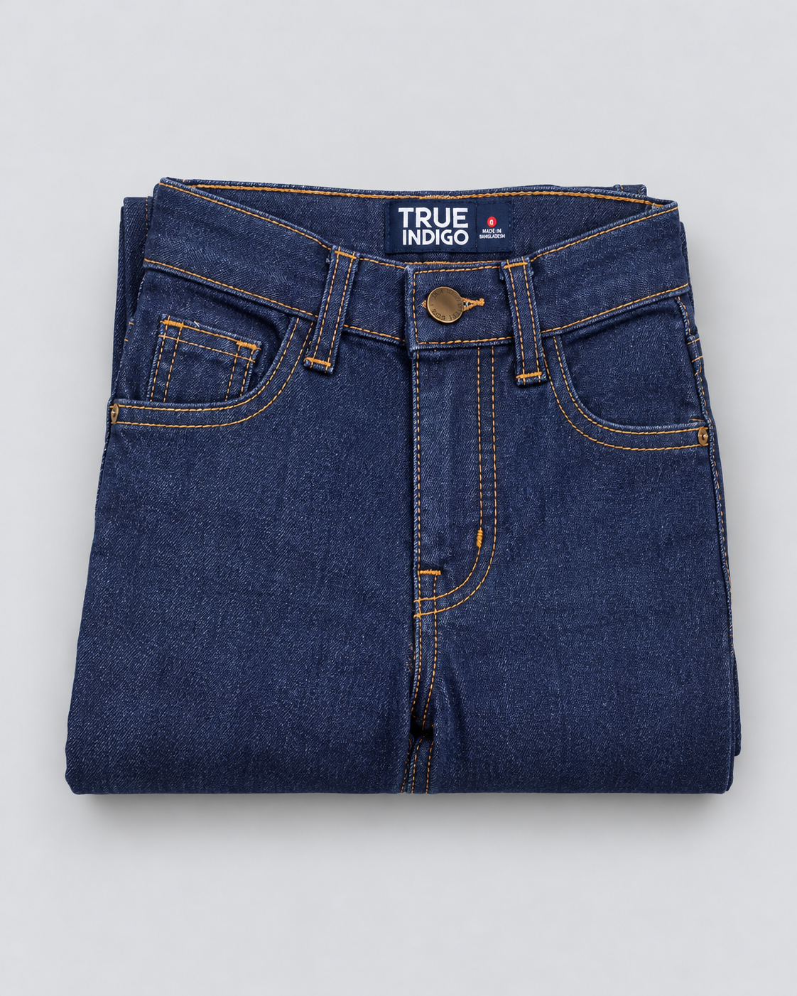 Boys’ Dark Indigo Classic Straight-Leg Denim Jeans