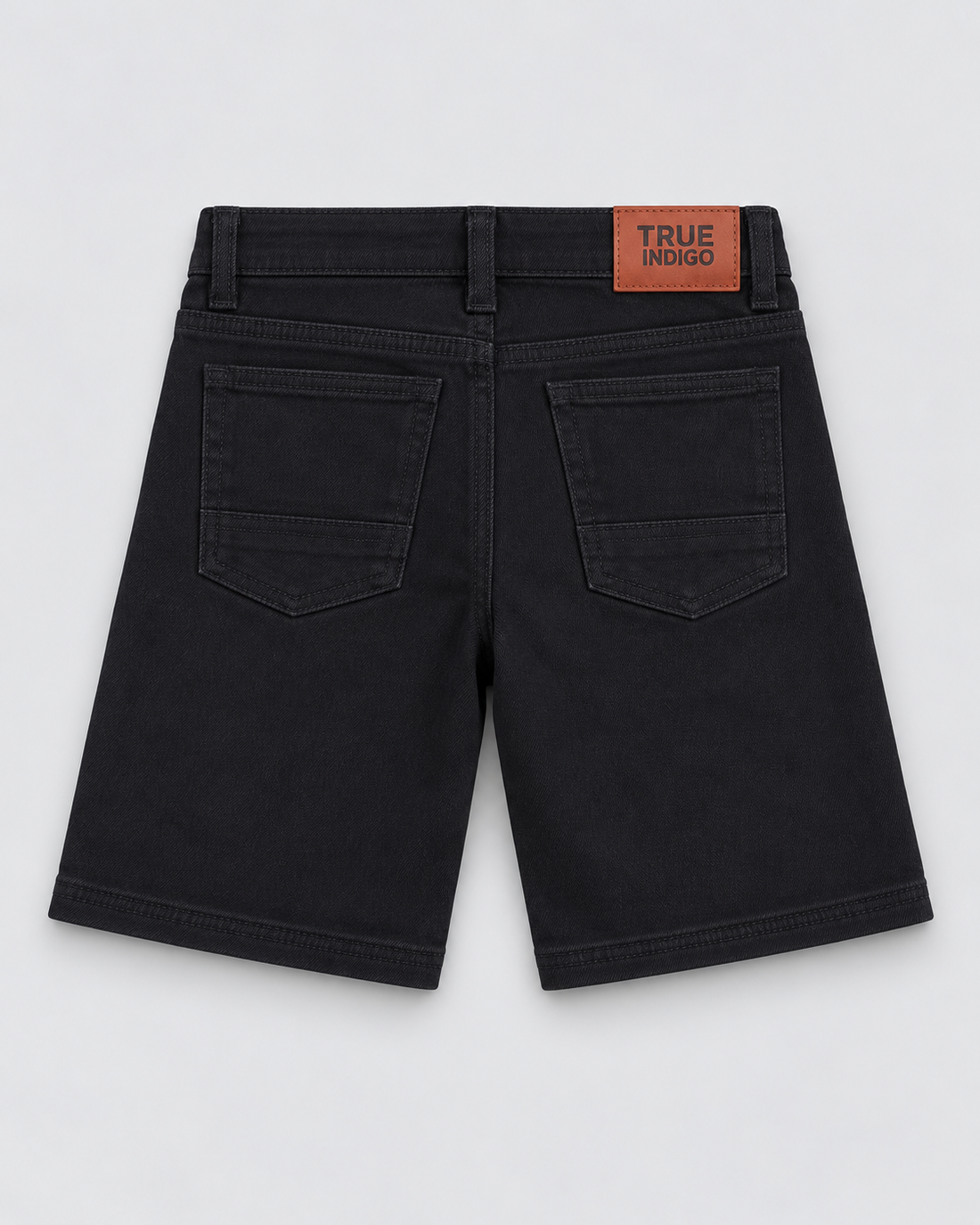 Boys’ Black Crafted Denim Classic Casual Shorts