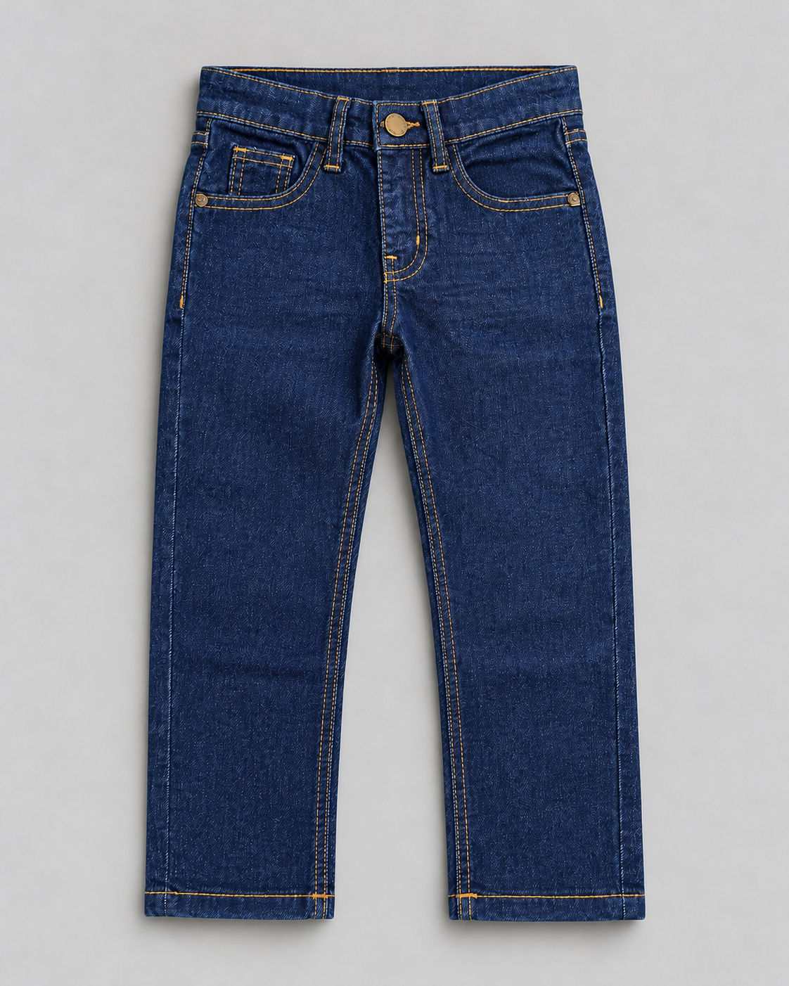 Boys’ Dark Indigo Classic Straight-Leg Denim Jeans