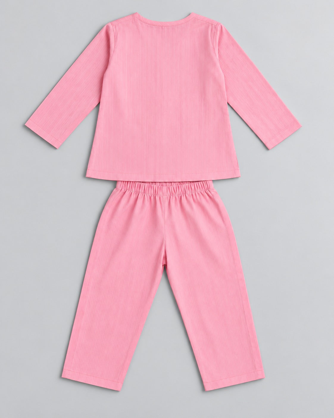 Girls’ Pink Floral Embroidered Co-Ord Set – Top & Trousers